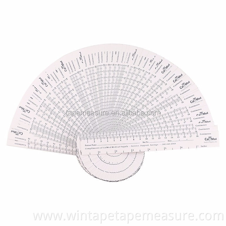 Customized Medical For Patient Printable Paper Wound Measuring Ruler